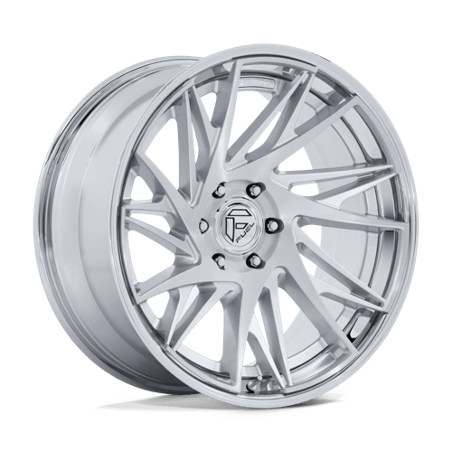 Fuel 1PC FC405 DYNAMO GLOSS SILVER W/ CHROME LIP & BRUSHED FACE