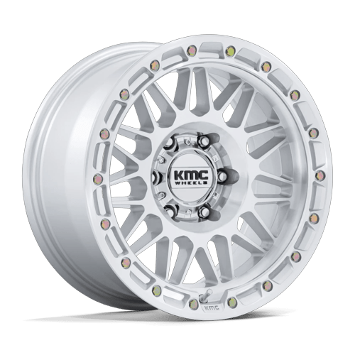 KMC KM555 ATTACK GLOSS SILVER W/ MACHINED FACE