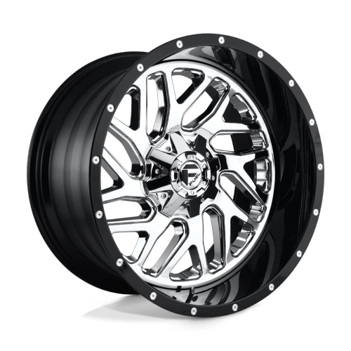 Fuel 2PC D211 TRITON CHROME W/ GLOSS BLACK LIP