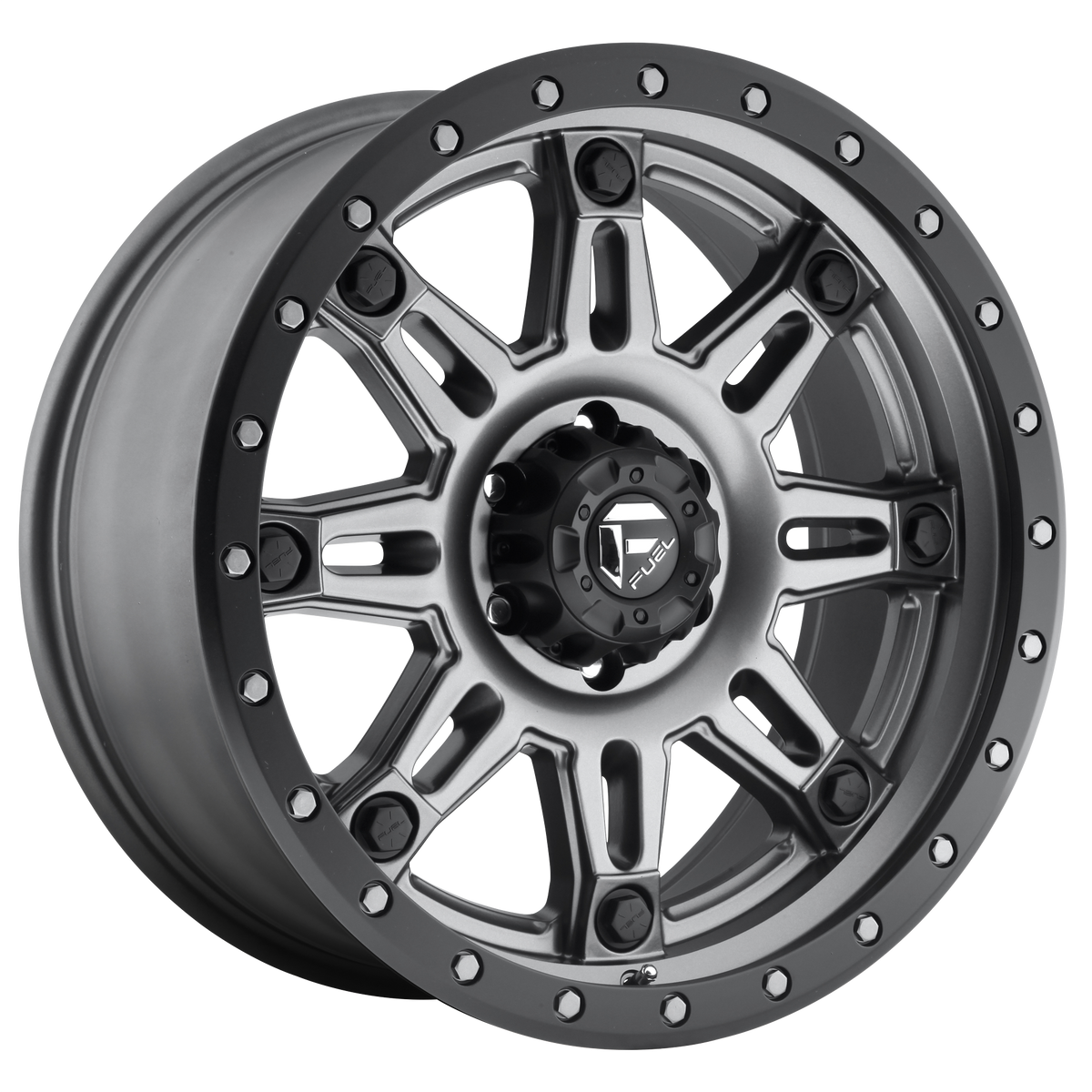 Fuel 1PC D568 HOSTAGE III MATTE GUNMETAL BLACK BEAD RING