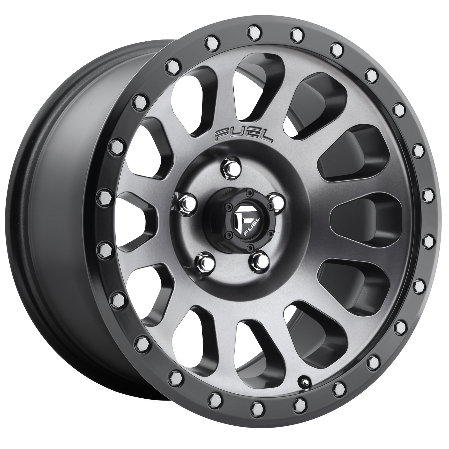 Fuel 1PC D601 VECTOR MATTE GUNMETAL BLACK BEAD RING