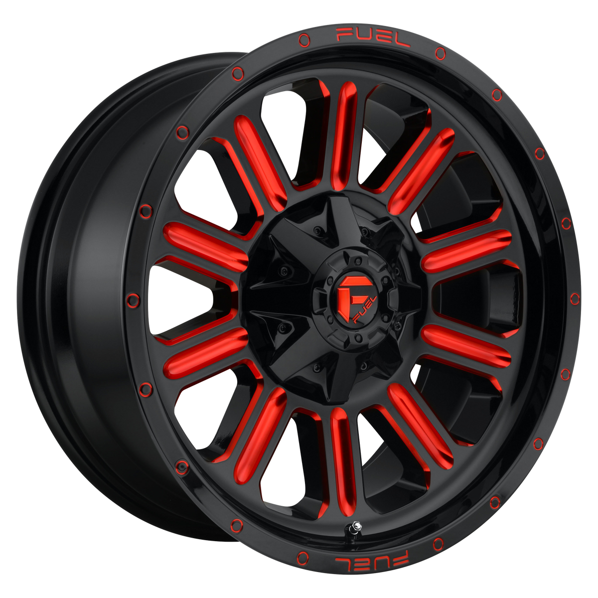 Fuel 1PC D621 HARDLINE GLOSS BLACK W/ RED TINT