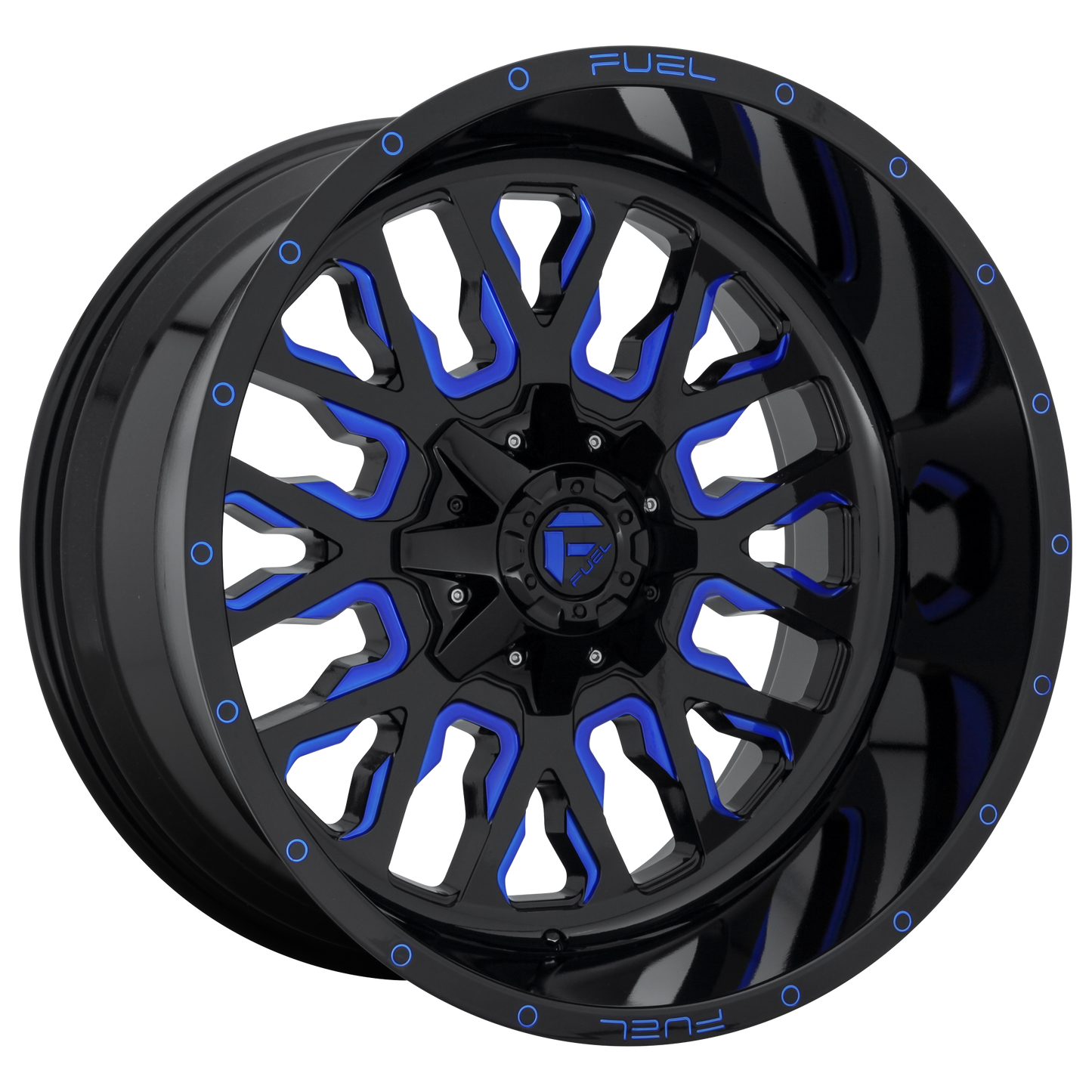 Fuel 1PC D645 STROKE GLOSS BLACK W/ BLUE TINT