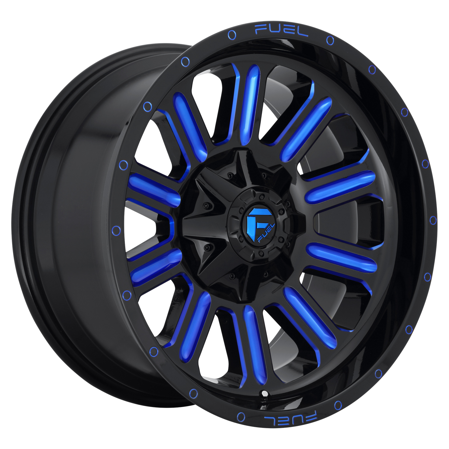 Fuel 1PC D646 HARDLINE GLOSS BLACK W/ BLUE TINT