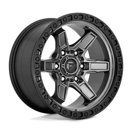 Fuel 1PC D698 KICKER MATTE GUN METAL BLACK BEAD RING
