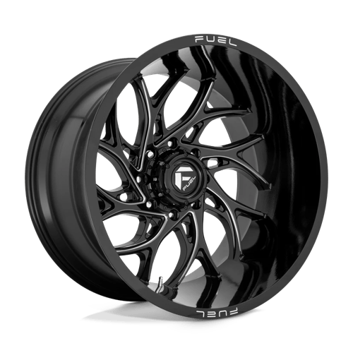 Fuel 1PC D741 RUNNER GLOSS BLACK MILLED