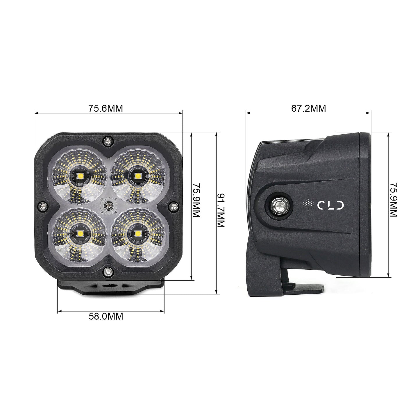 POD 3" flood 1434 lumens