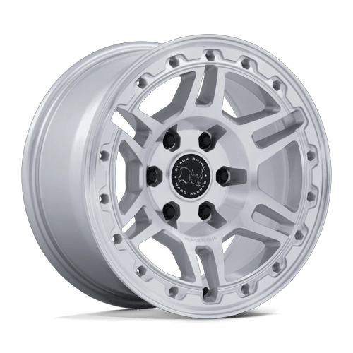 Black Rhino Hard Alloys BR039 VANGUARD GLOSS SILVER W/ MACHINED FACE