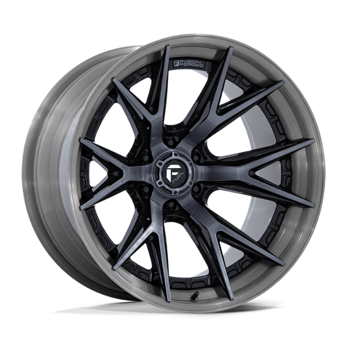 Fuel 1PC FC402 CATALYST GLOSS BLACK W/ BRUSHED GRAY TINT FACE & LIP