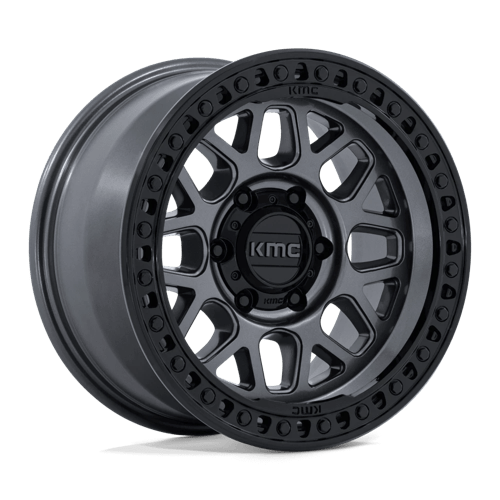 KMC KM549 GRS GLOSS GUNMETAL W/ GLOSS BLACK LIP