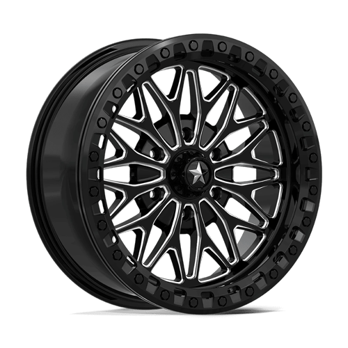 MSA Offroad Wheels MA53 BOLO UTV BEADLOCK GLOSS BLACK MILLED