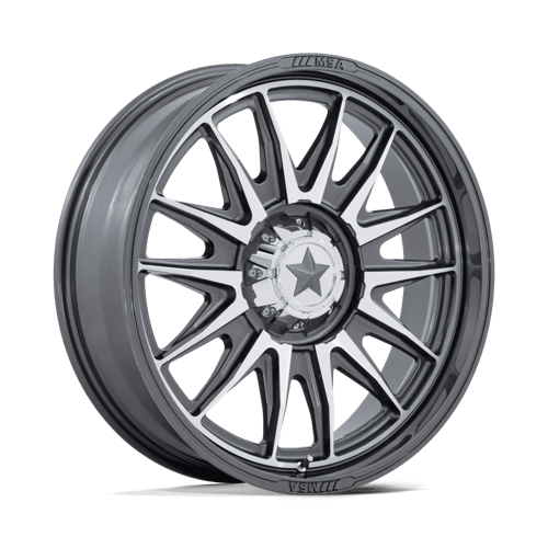 MSA Offroad Wheels M55 COMMANDER UTV PLATINUM W/ MACHINED FACE