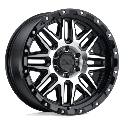 Black Rhino Hard Alloys ALAMO GLOSS BLACK W/ MACHINED FACE & STAINLESS BOLTS
