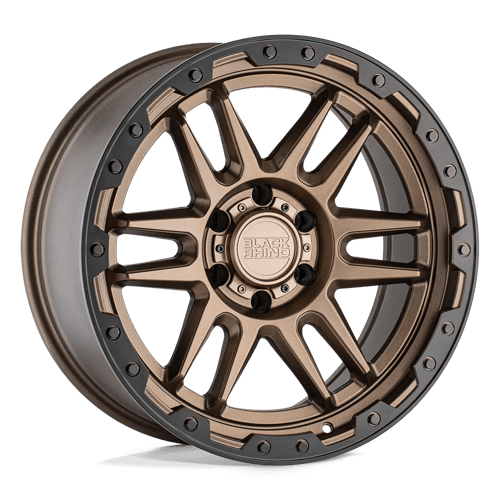 Black Rhino Hard Alloys APACHE MATTE BRONZE W/ BLACK RING & BLACK BOLTS