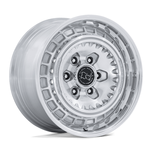 Black Rhino Hard Alloys BR601 BASTION GLOSS SILVER W/ MACHINED FACE POLISHED LIP