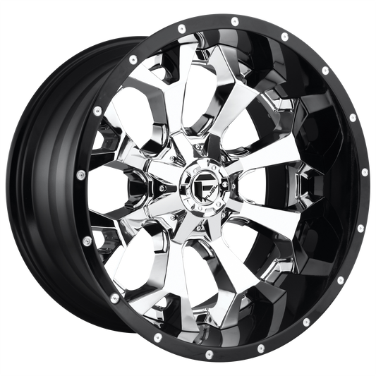 Fuel 1PC D246 ASSAULT CHROME W/ GLOSS BLACK LIP