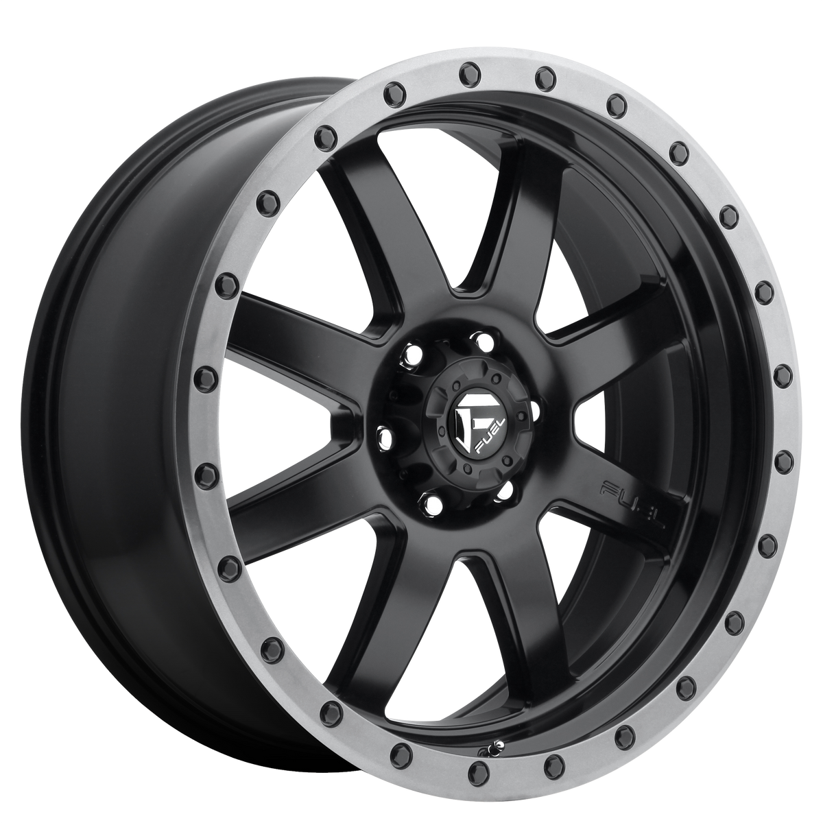 Fuel 1PC D551 TROPHY MATTE BLACK GUNMETAL RING
