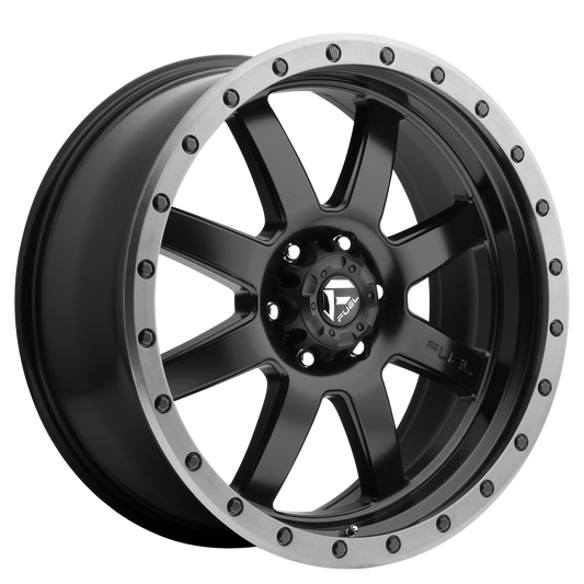 Fuel 1PC D551 TROPHY MATTE BLACK GUNMETAL RING
