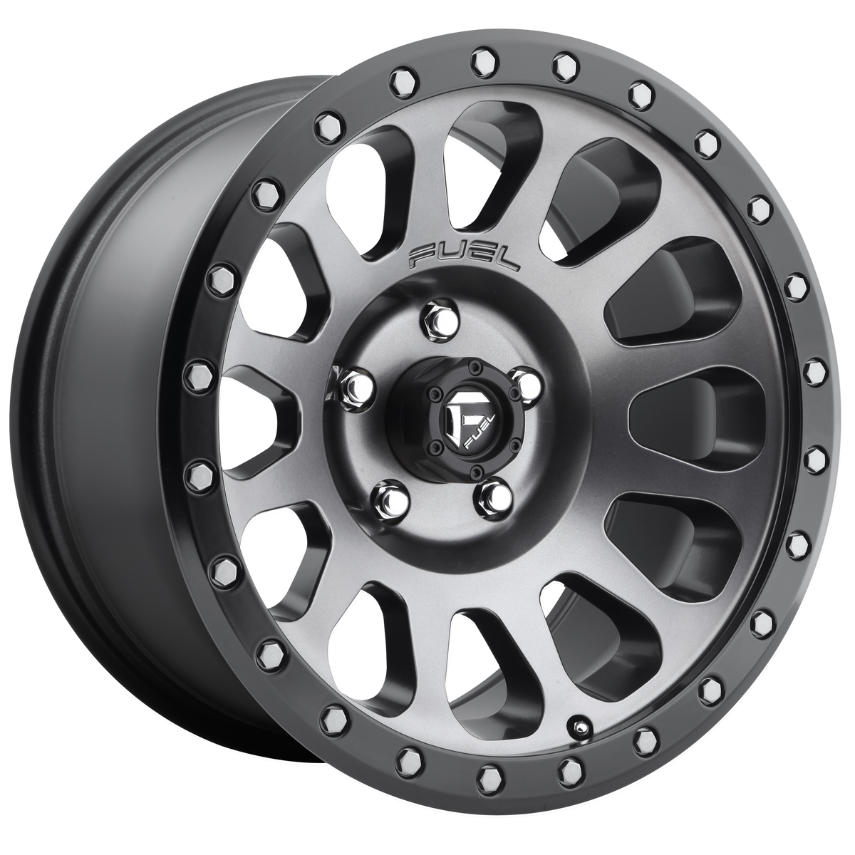 Fuel 1PC D601 VECTOR MATTE GUNMETAL BLACK BEAD RING