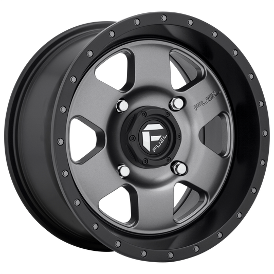 Fuel 1PC D619 PODIUM MATTE GUNMETAL BLACK BEAD RING