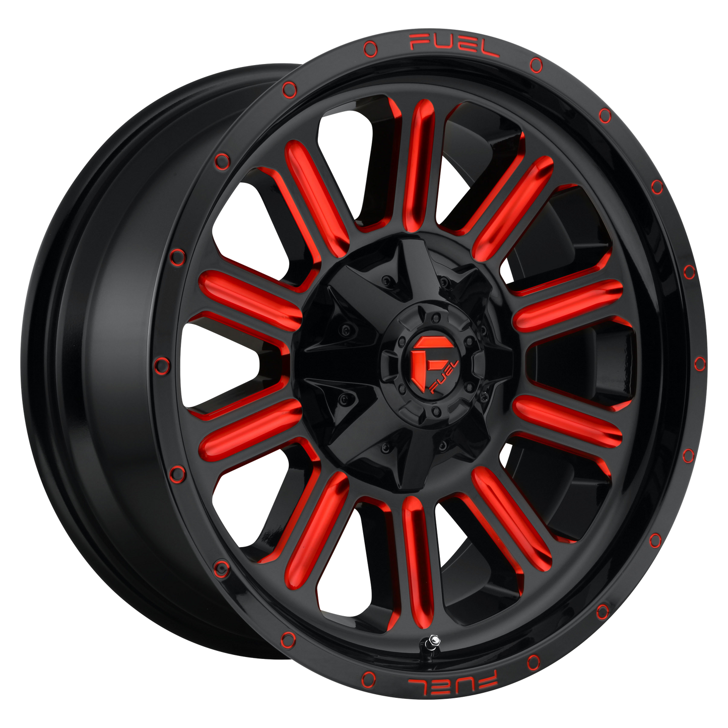 Fuel 1PC D621 HARDLINE GLOSS BLACK W/ RED TINT