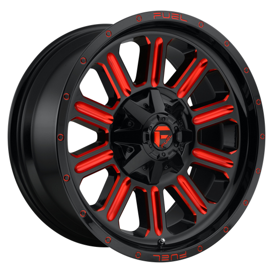 Fuel 1PC D621 HARDLINE GLOSS BLACK W/ RED TINT