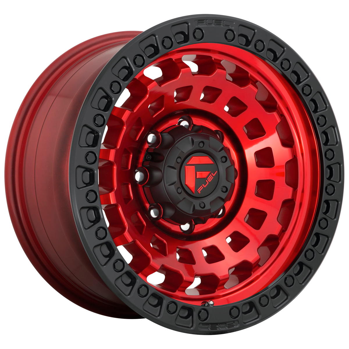 Fuel 1PC D632 ZEPHYR CANDY RED W/ BLACK BEAD RING