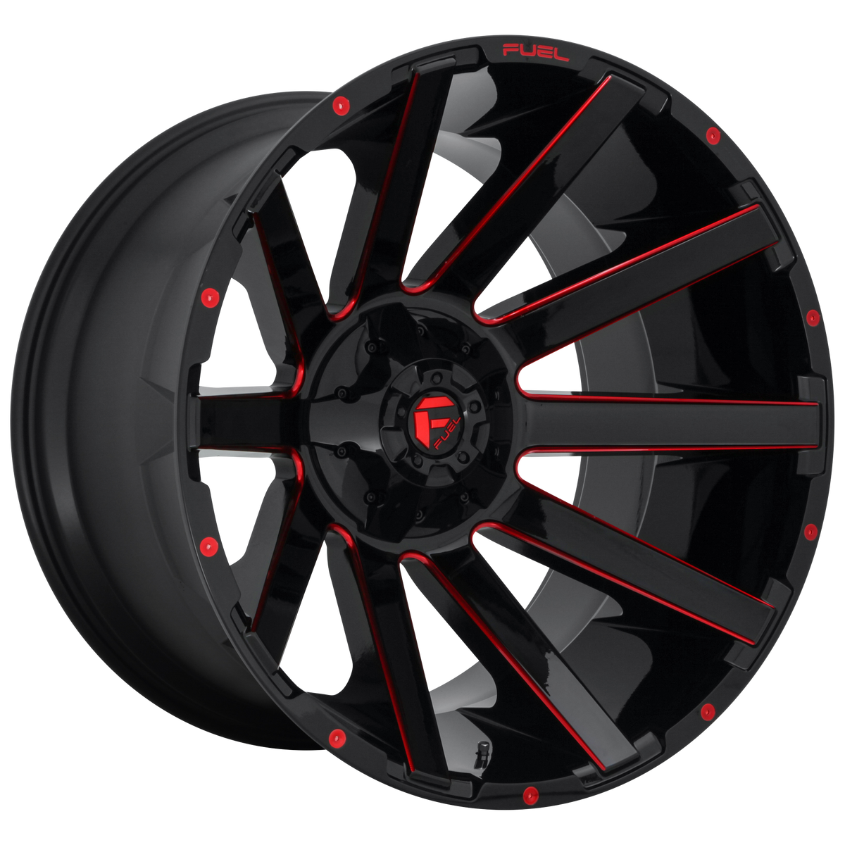 Fuel 1PC D643 CONTRA GLOSS BLACK W/ RED TINT