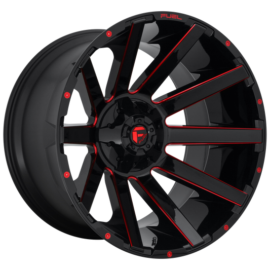 Fuel 1PC D643 CONTRA GLOSS BLACK W/ RED TINT