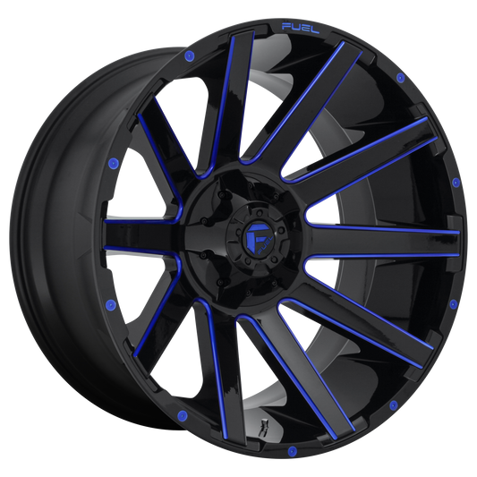 Fuel 1PC D644 CONTRA GLOSS BLACK W/ BLUE TINT