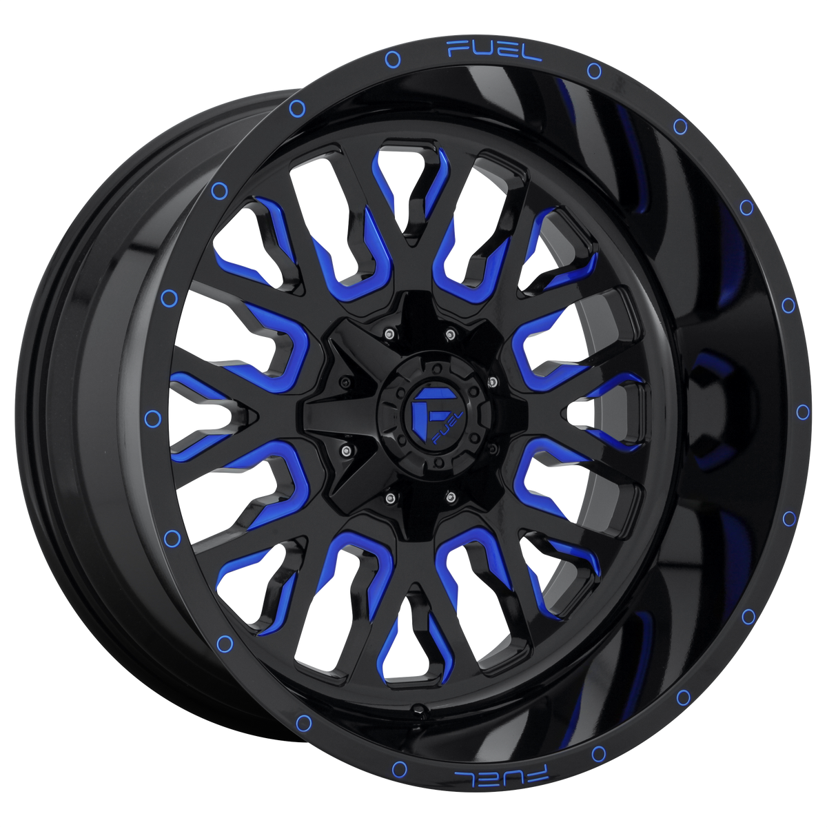 Fuel 1PC D645 STROKE GLOSS BLACK W/ BLUE TINT