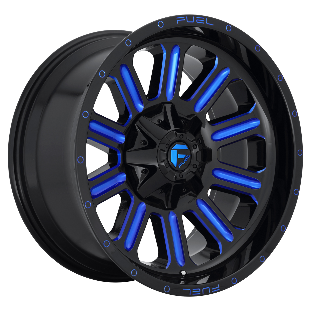 Fuel 1PC D646 HARDLINE GLOSS BLACK W/ BLUE TINT