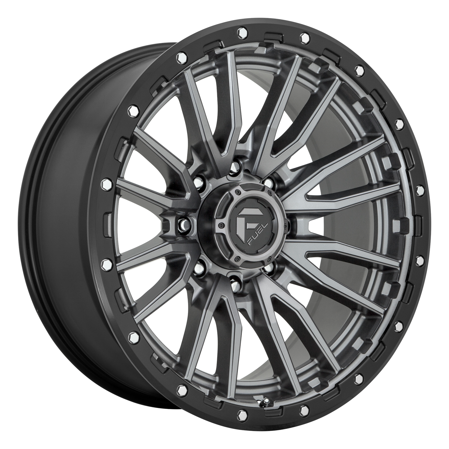 Fuel 1PC D680 REBEL MATTE GUNMETAL BLACK BEAD RING