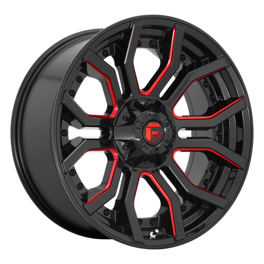 Fuel 1PC D712 RAGE GLOSS BLACK W/ RED TINT