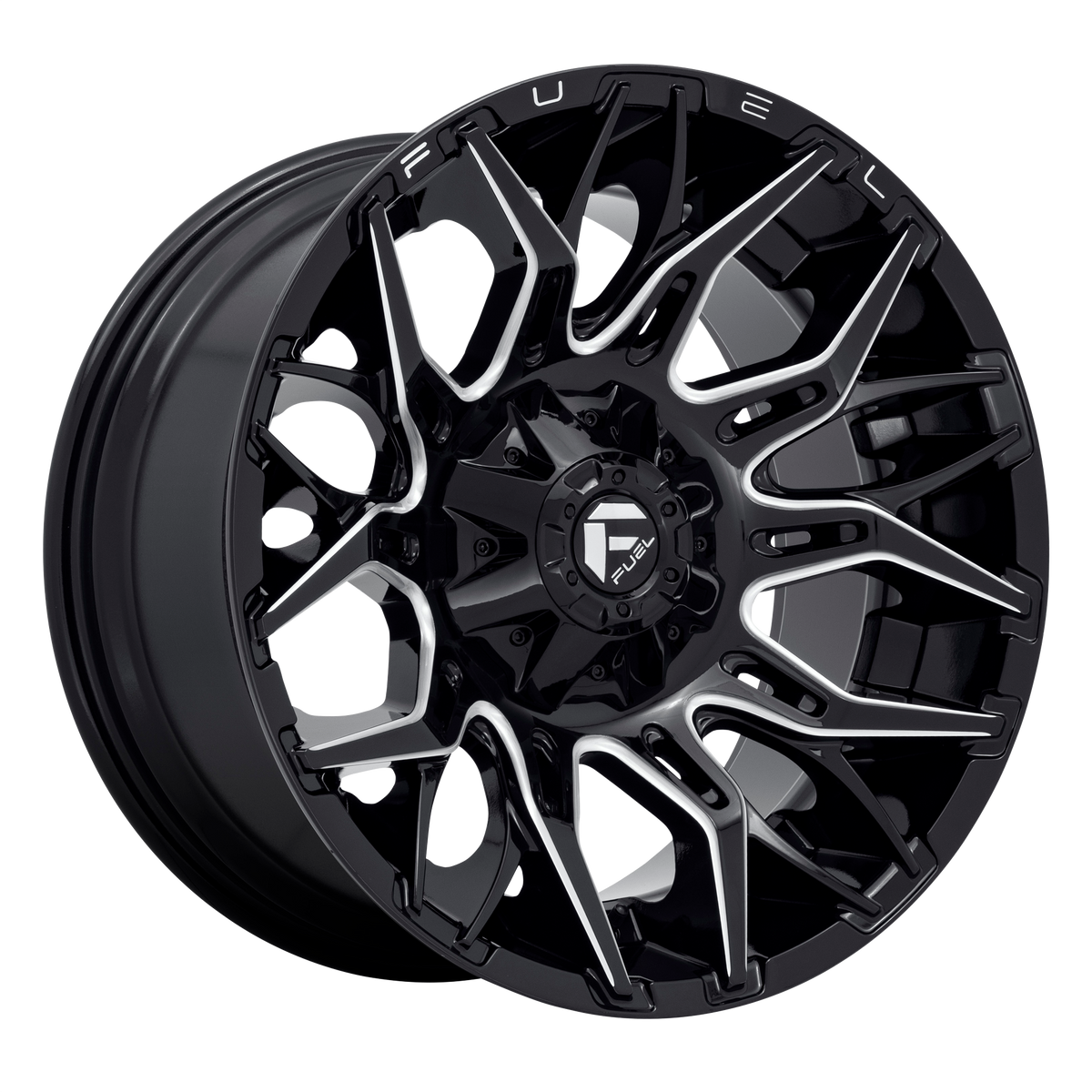 Fuel 1PC D769 TWITCH GLOSS BLACK MILLED