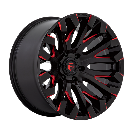 Fuel 1PC D829 QUAKE GLOSS BLACK MILLED W/ RED TINT