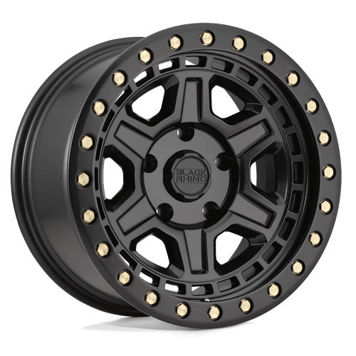 Black Rhino Hard Alloys RENO MATTE BLACK W/ BRASS BOLTS