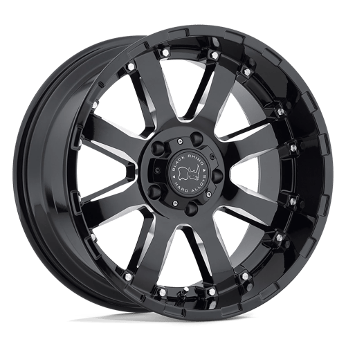 Black Rhino Hard Alloys SIERRA GLOSS BLACK W/ MILLED SPOKES