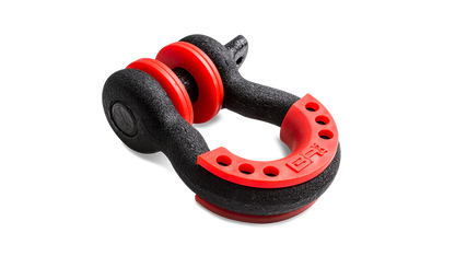 Manille noire 3/4" avec isolants rouge Body Armor