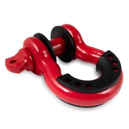 Manille rouge 3/4" avec isolants noir Body Armor