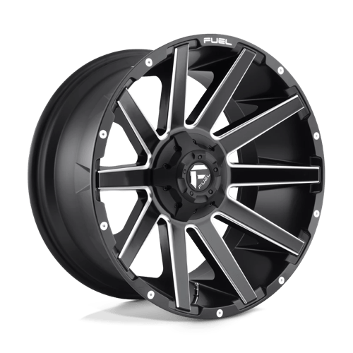 Fuel 1PC D616 CONTRA MATTE BLACK MILLED