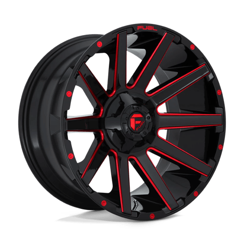 Fuel 1PC D643 CONTRA GLOSS BLACK RED TINTED CLEAR