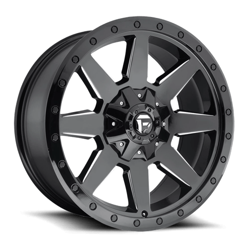 Fuel 1PC D597 WILDCAT GLOSS BLACK MILLED