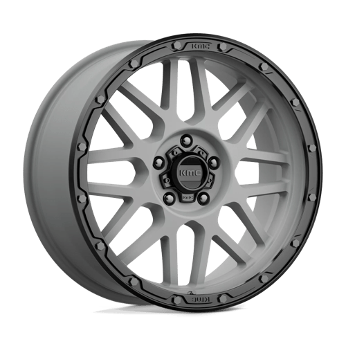 KMC KM535 GRENADE OFF-ROAD MATTE GRAY W/ MATTE BLACK LIP