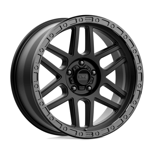 KMC KM544 MESA SATIN BLACK W/ GLOSS BLACK LIP