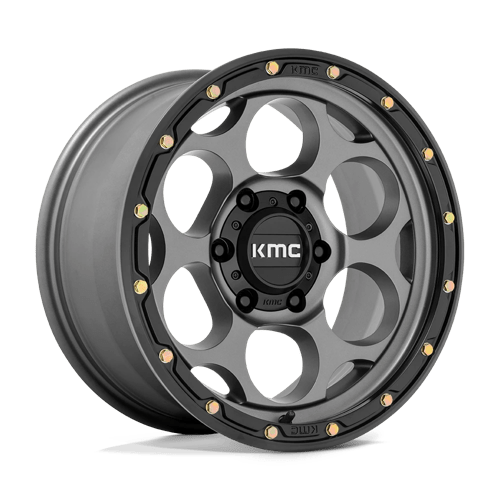 KMC KM541 DIRTY HARRY SATIN GRAY W/ BLACK LIP