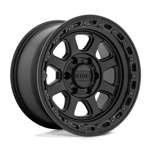 KMC KM548 CHASE SATIN BLACK W/ GLOSS BLACK LIP