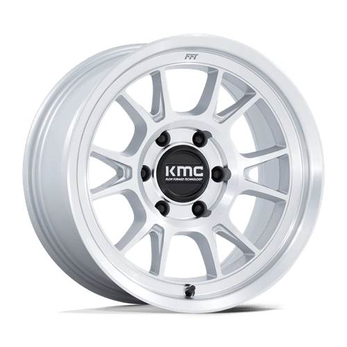 KMC KM729 RANGE GLOSS SILVER W/ MACHINED FACE