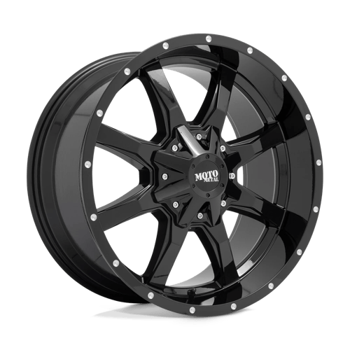 Moto Metal MO970 GLOSS BLACK W/ MILLED LIP