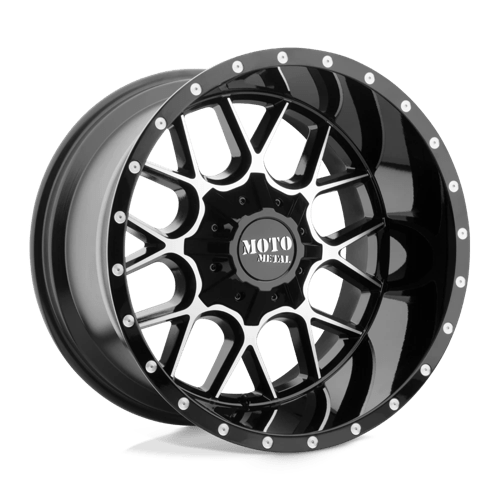 Moto Metal MO986 SIEGE GLOSS BLACK MACHINED